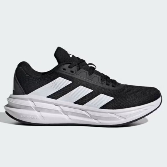 Adidas Questar 3 - Sz 8/8.5/10 Women Running Shoe Black Carbon White ID8738 NEW - Picture 1 of 8